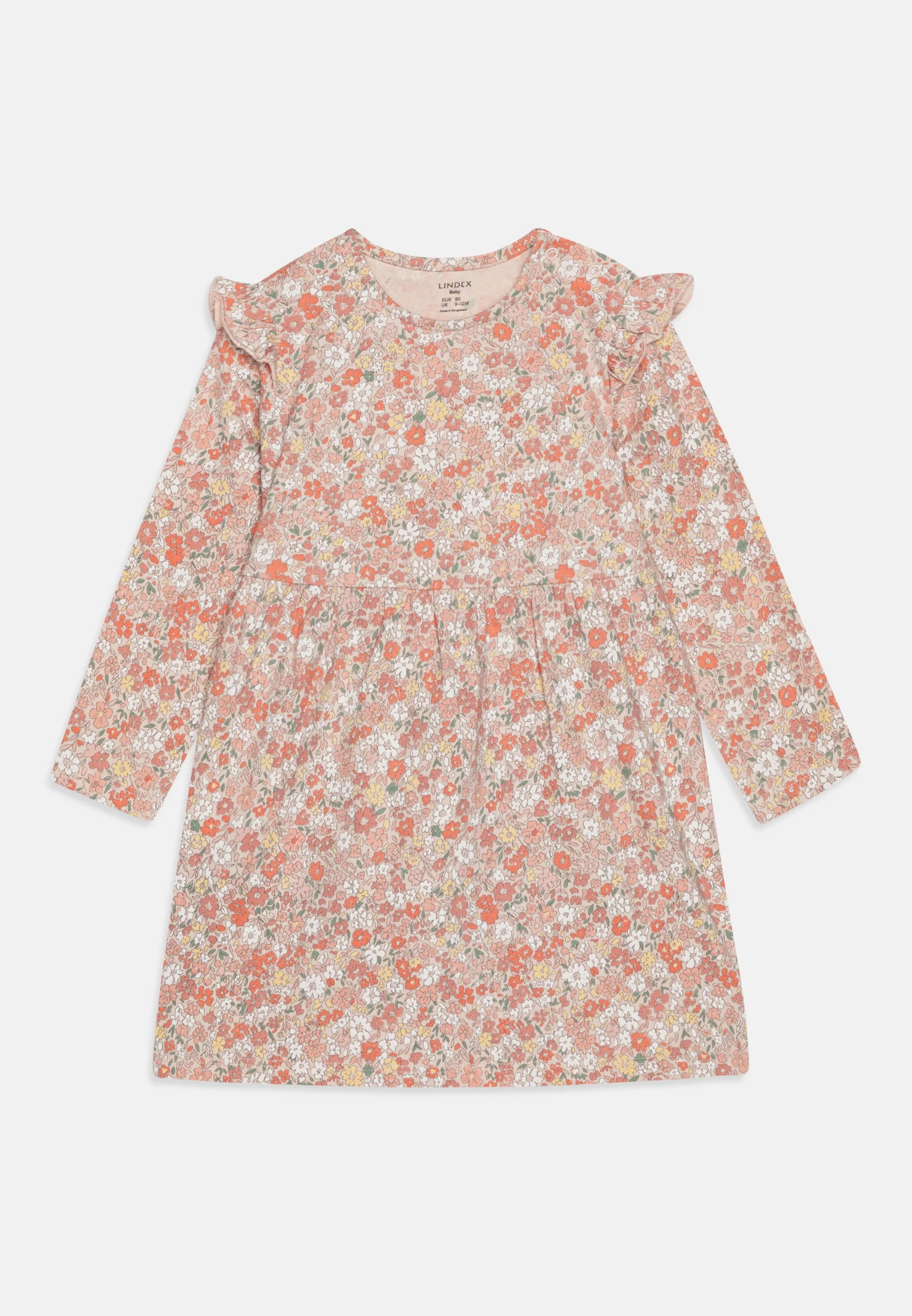 Lindex VESTIDO FLORES VOLANTES - Vestido de jersey