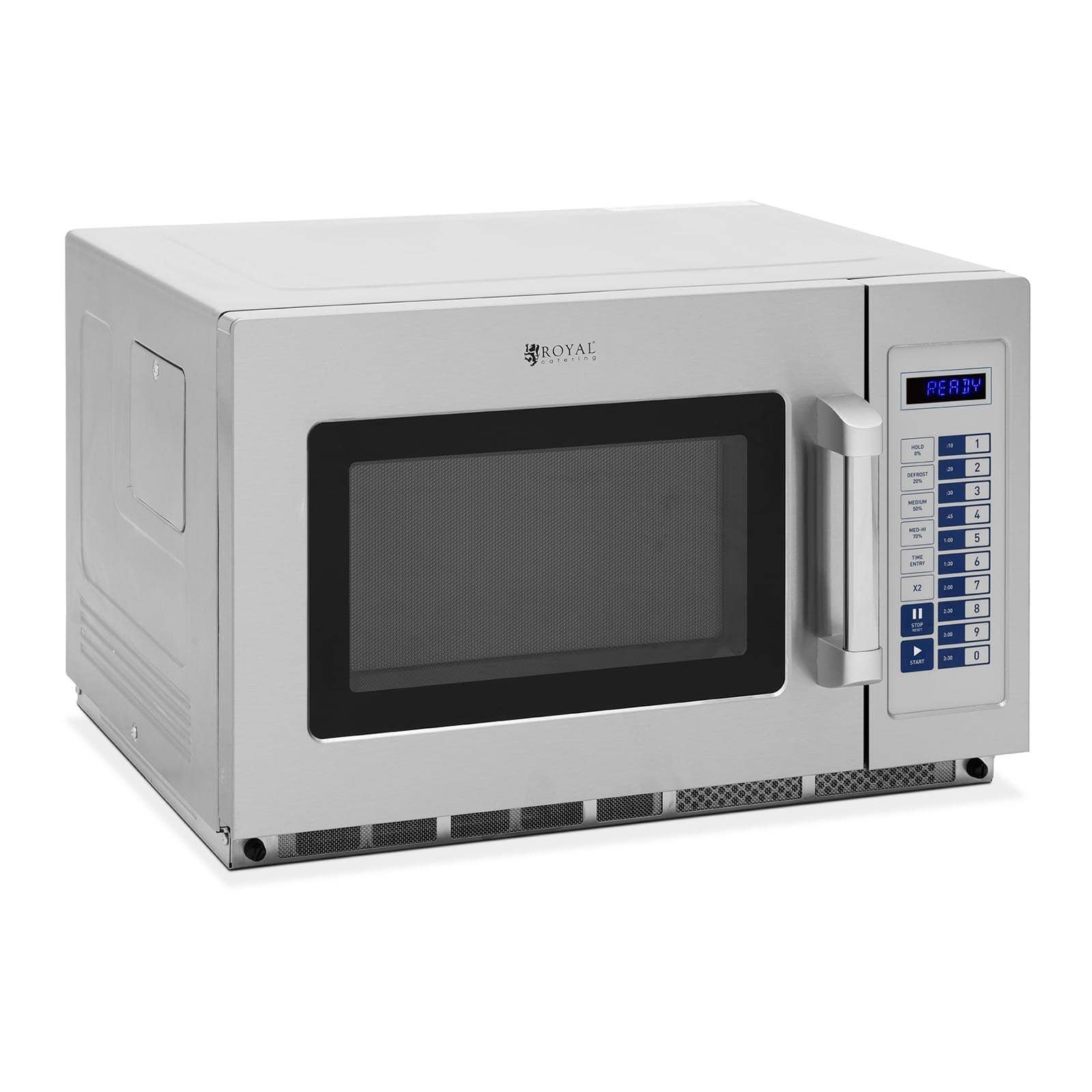 Royal Catering Mikrowelle Gastro-Mikrowelle Mikrowellenherd Mikrowelle Edelstahl Timer 3200 W 34