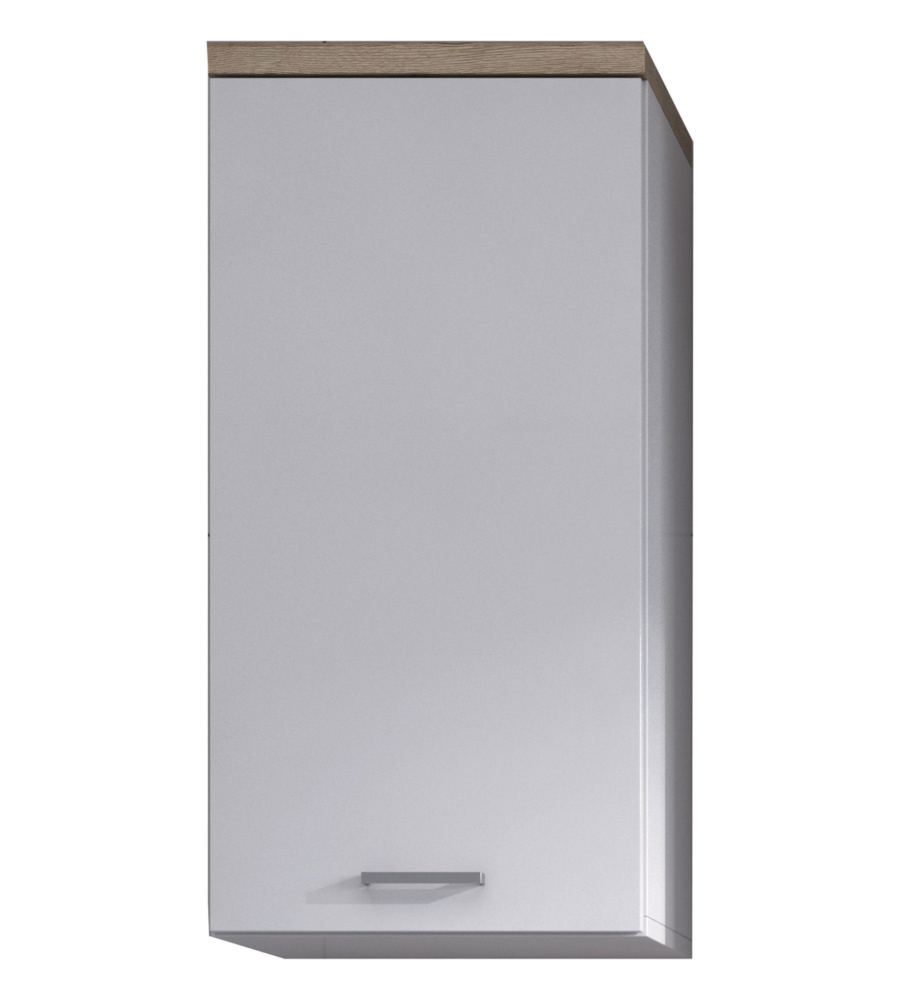 inter Badmöbel-Set Badezimmermöbel Komplettes Badmöbel Set Prag 5 tlg. Hochglanz Weiss