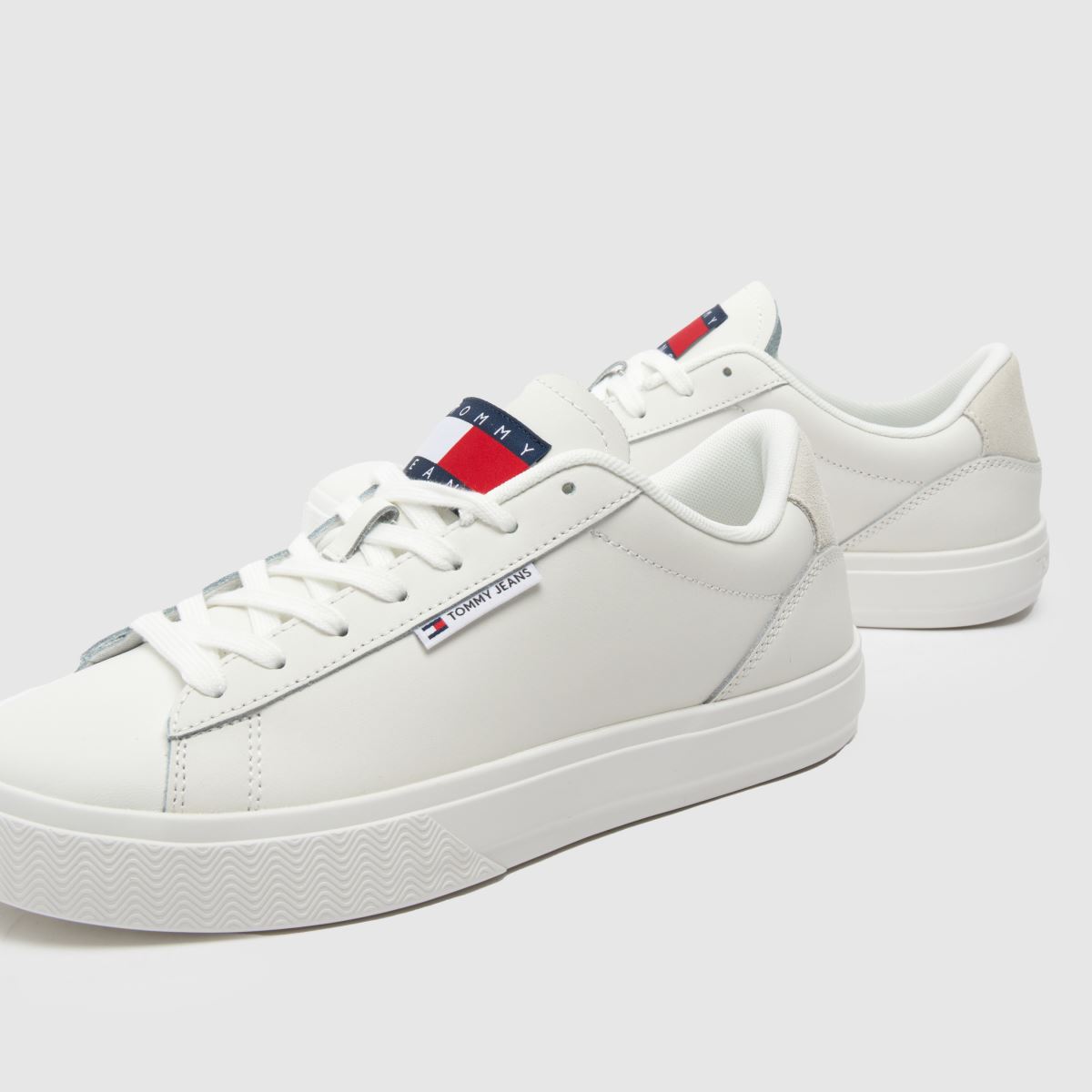 Tommy Jeans logós sportcipő fehér színben