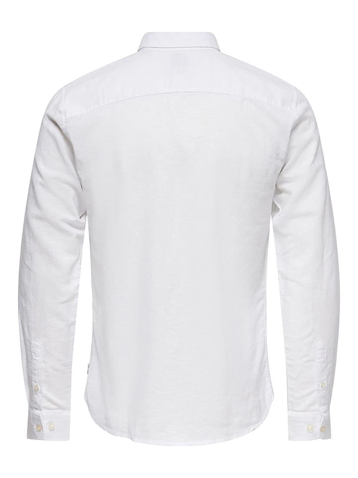 ONLY & SONS Hemd - Slim fit - in Weiß günstig kaufen