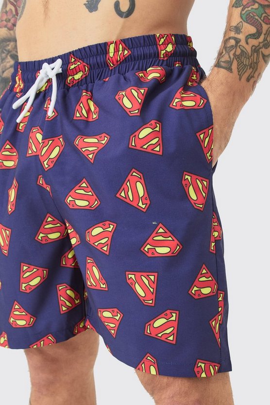 Mittellange Superman Badehose