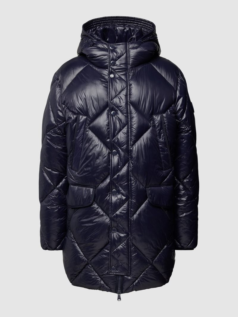 Steppjacke mit Brusttaschen Modell 'Morito' in marineblau