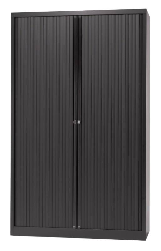 Bisley Rollladenschrank EuroTambour Schwarz 1.200 x 430 x 1.980 mm