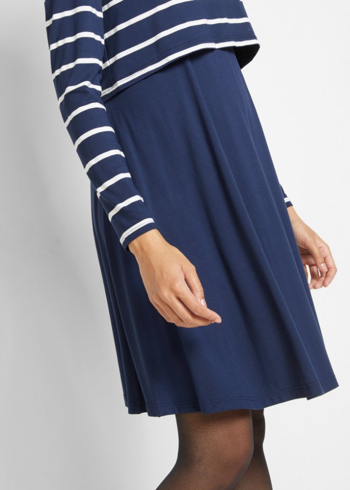 Umstandskleid / Stillkleid mit Kapuzenhoodie aus nachhaltiger Viskose