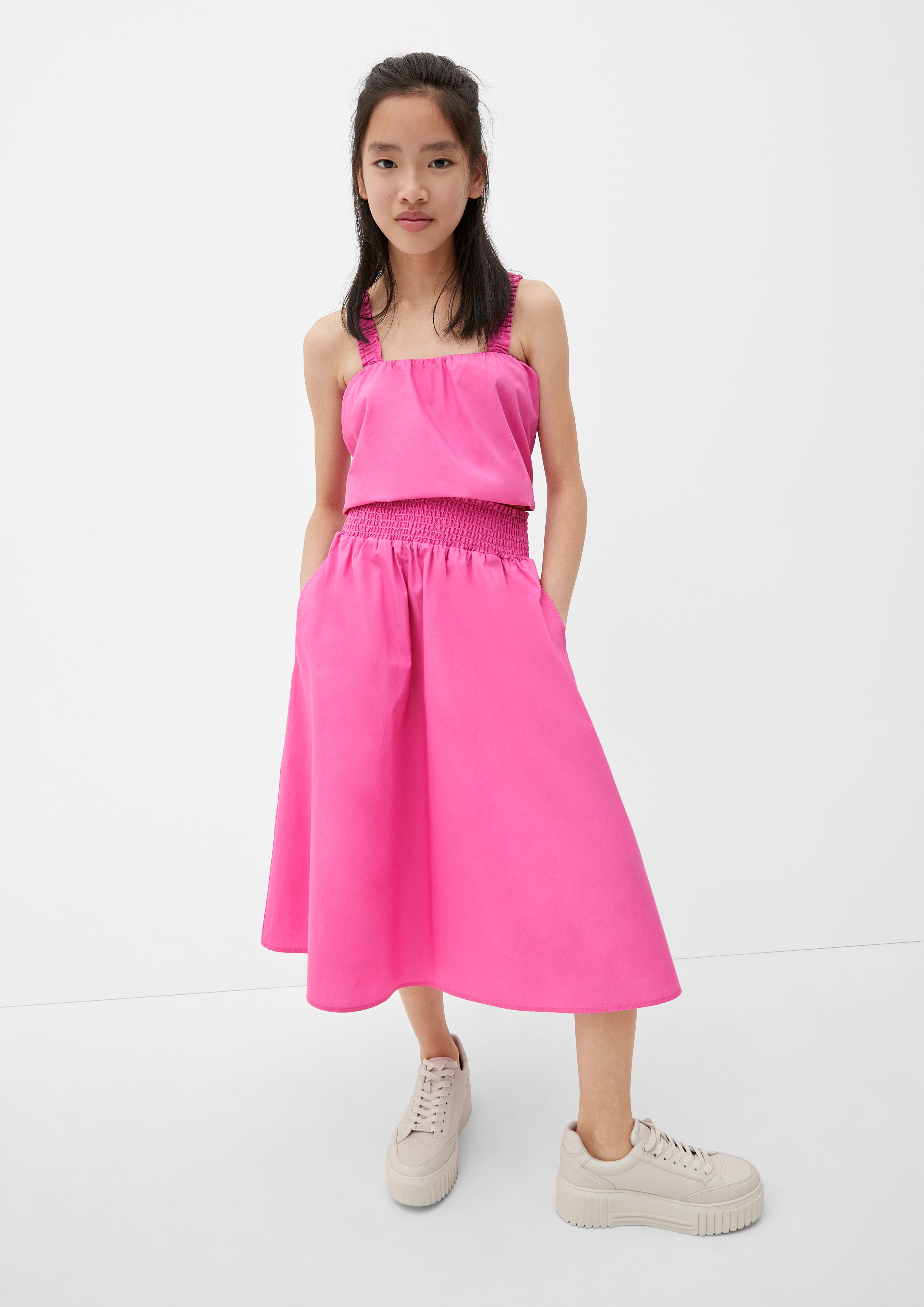 s.Oliver Blusentop Bluse aus Popeline Raffung