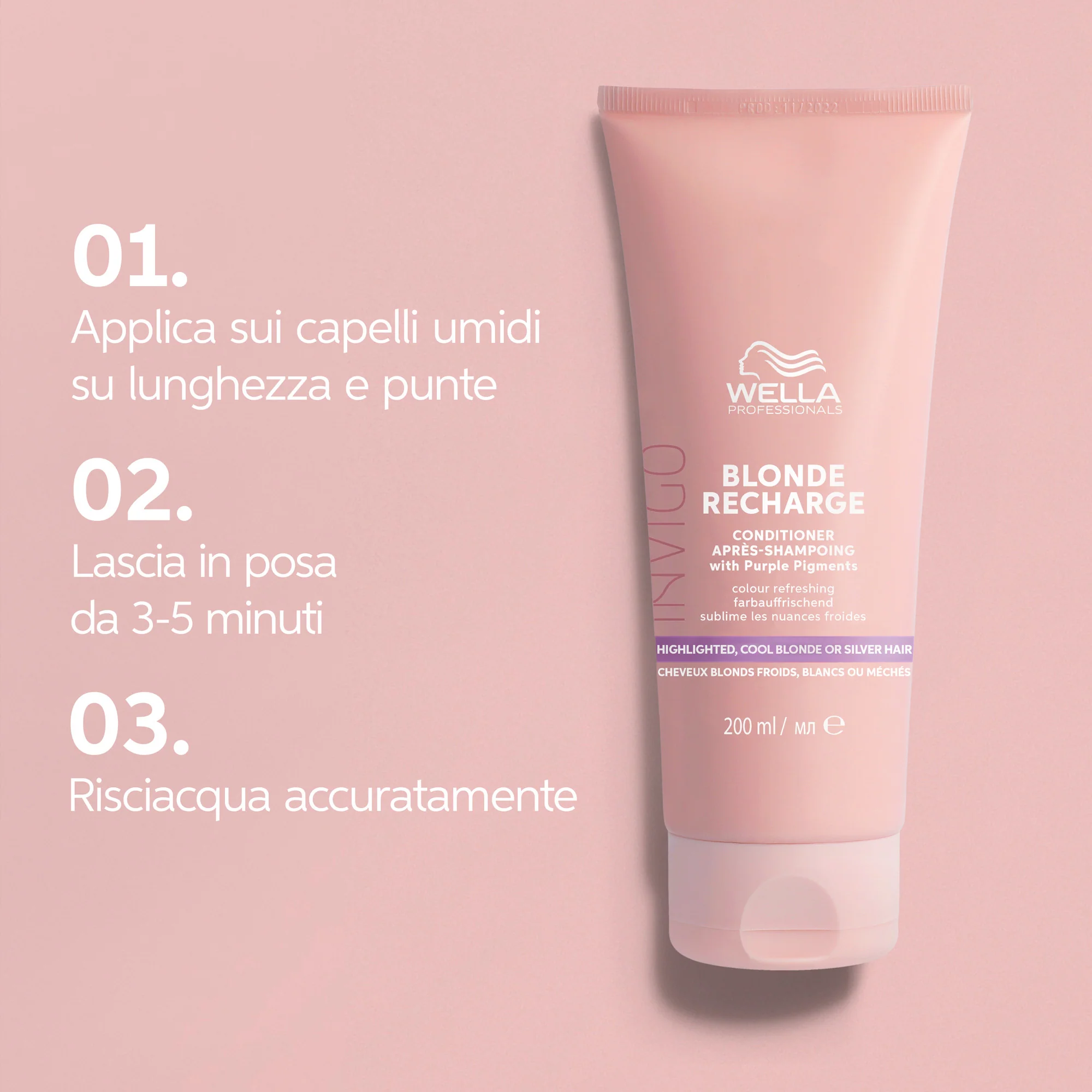 Invigo INVIGO BLONDE RECHARGE regenerator za osvježavanje hladne boje - regenerator za zaštitu boje kose