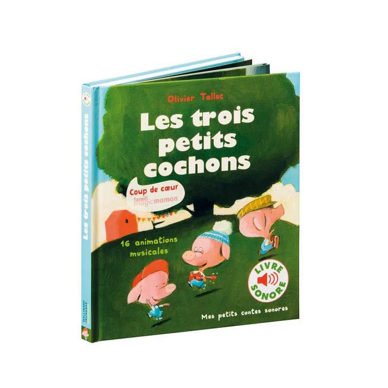 Livre sonore Les trois petits cochons - Gallimard Jeunesse