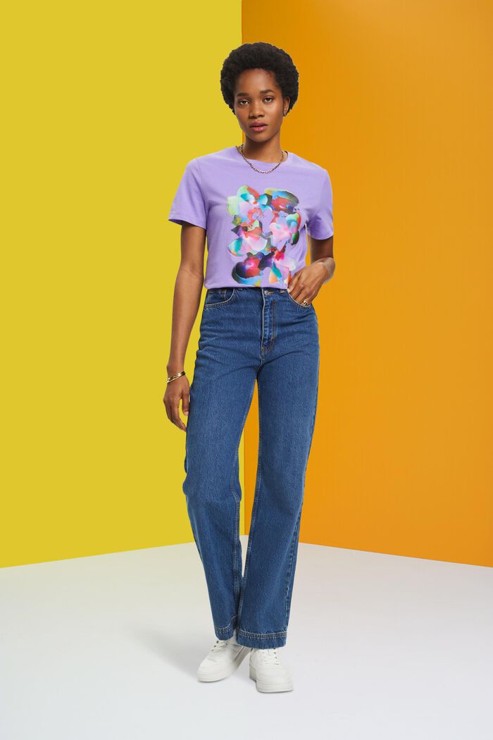 Baumwoll-T-Shirt mit Print