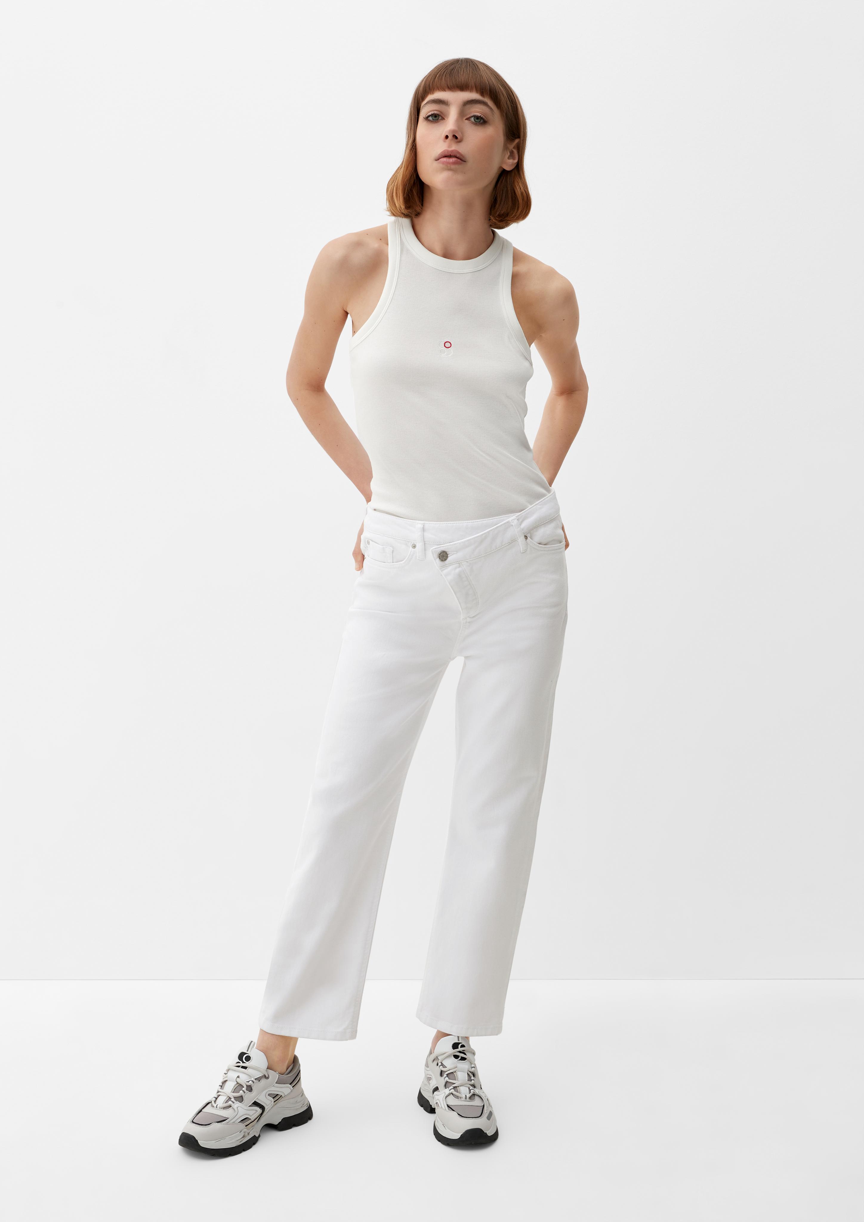 Cropped-Jeans Karolin / Regular Fit / High Rise / Straight Leg   2127687-01Z8