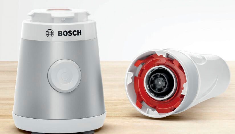 BOSCH Standmixer MMB2111T Mini, VitaPower Serie 2, 450 W, 40.000 rpm, TritanFlasche 0,6L, Trinkdeckel auslauf- und bruchsicher