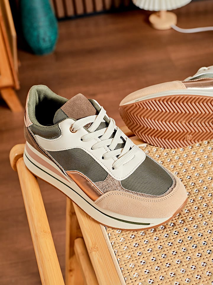 Sixth Sens Sneakers in Grün/ Weiß günstig kaufen