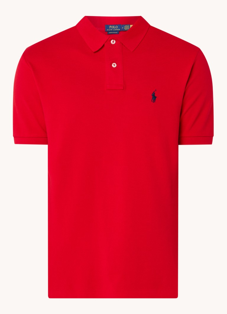 Ralph Lauren pielāgots, pieguļošs polo krekls ar izšuvumu no logotipa