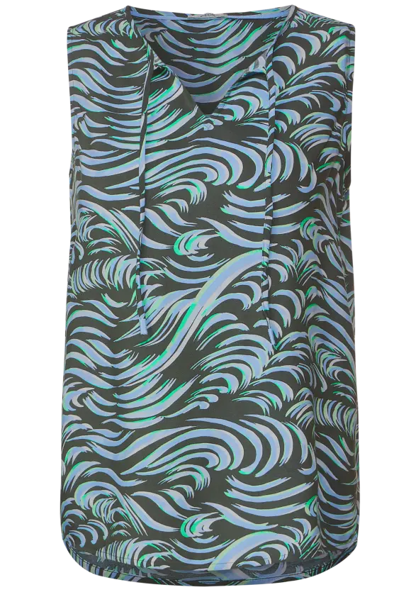 CECIL Bluse mit Wellenprint