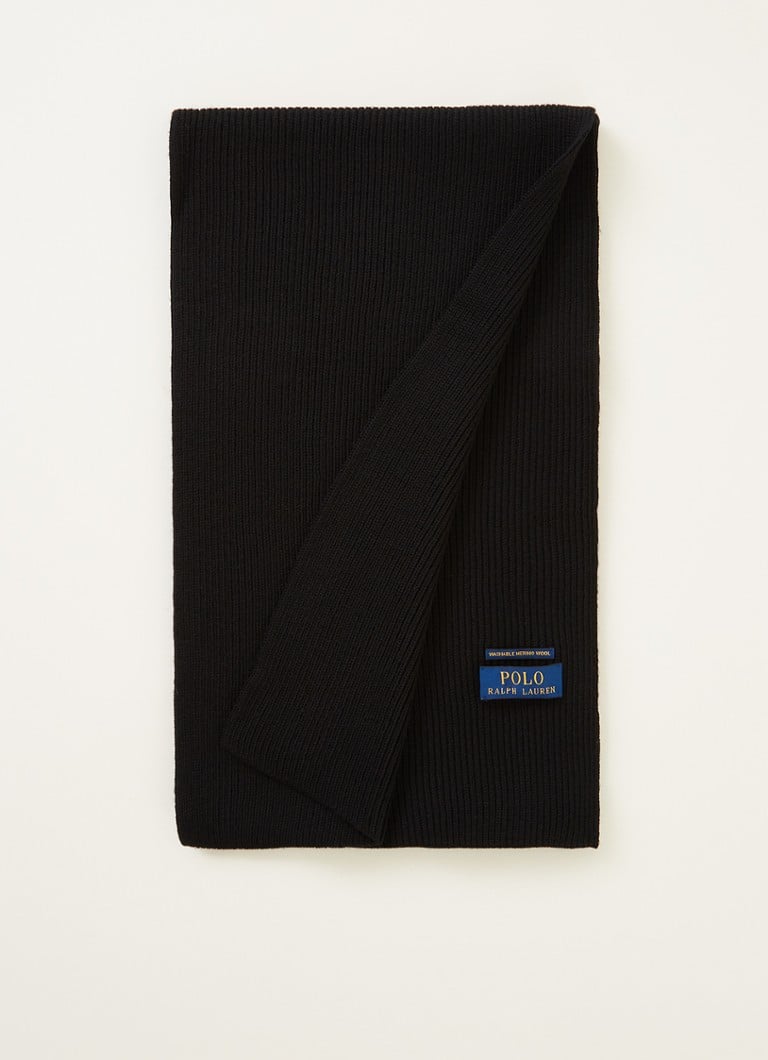 Cachecol Ralph Lauren em lã canelada, 180 x 25 cm
