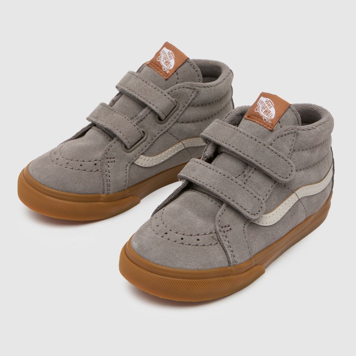 Svetlo sivi superge Vans Sk8-Mid Reissue V za fante in malčke