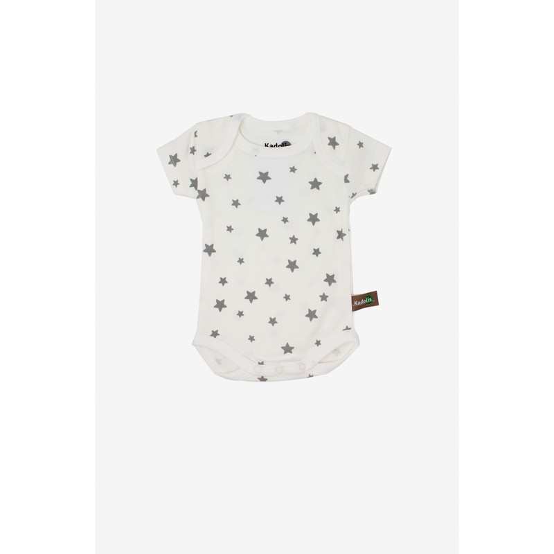 Lot de 3 Body manches courtes en Coton Bio à motifs étoiles