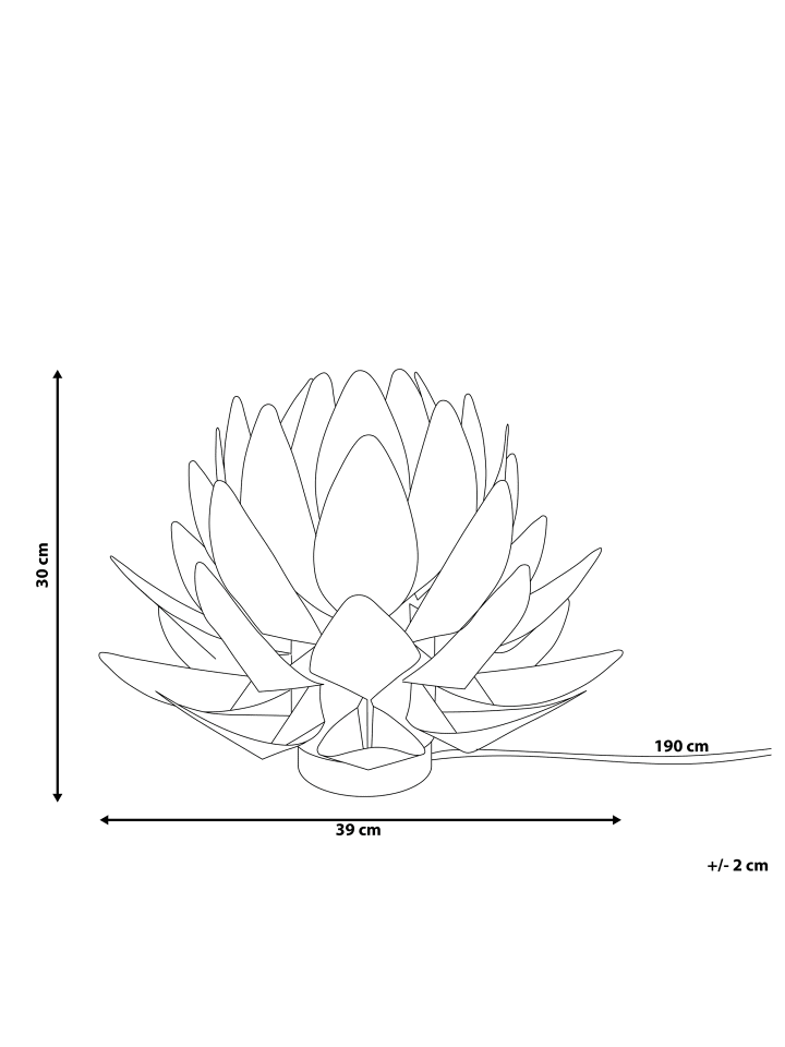 Beliani Kinderleuchten MUSONE in Weiß - (W) 39 x (H) 30 x (L) 39 cm günstig kaufen onesize