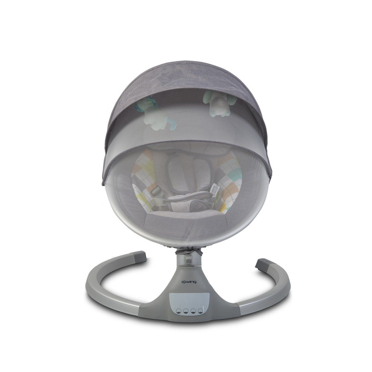Cangaroo Babywippe Babywippe iSwing, Musikfunktion, Timer, Fernbedienung, Aluminiumrahmen