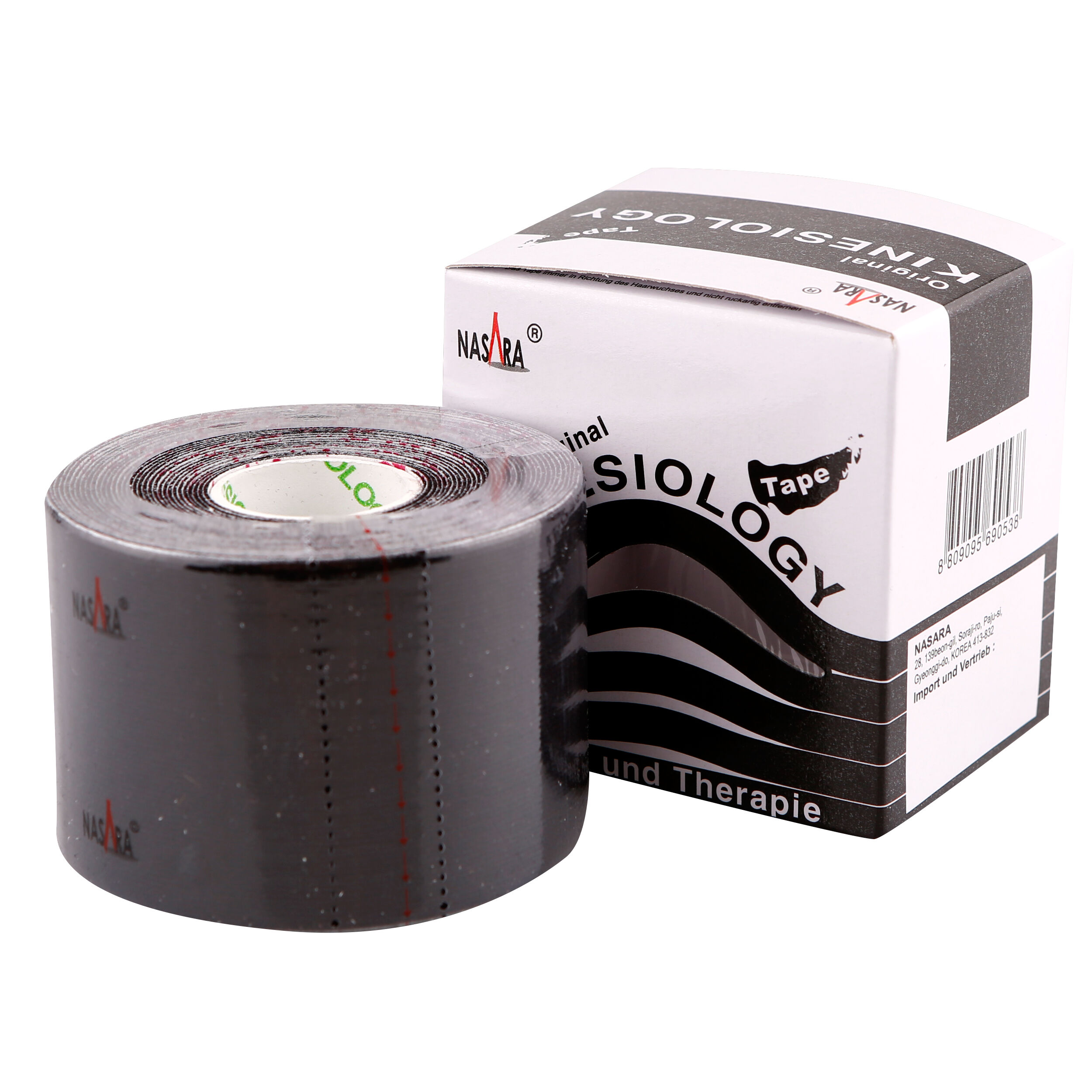 Kinesiologie Tape 1 Rolle - Schwarz