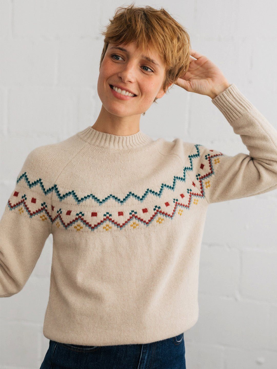 TWOTHIRDS Norwegerpullover Pebble aus Strick