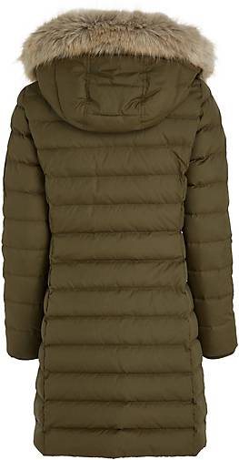TOMMY-JEANS Damen Daunenmantel ESSENTIAL mit Kapuze