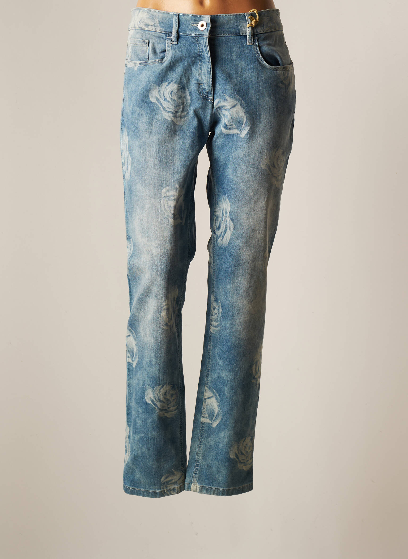Zerres Jeans Coupe Slim Femme couleur bleu