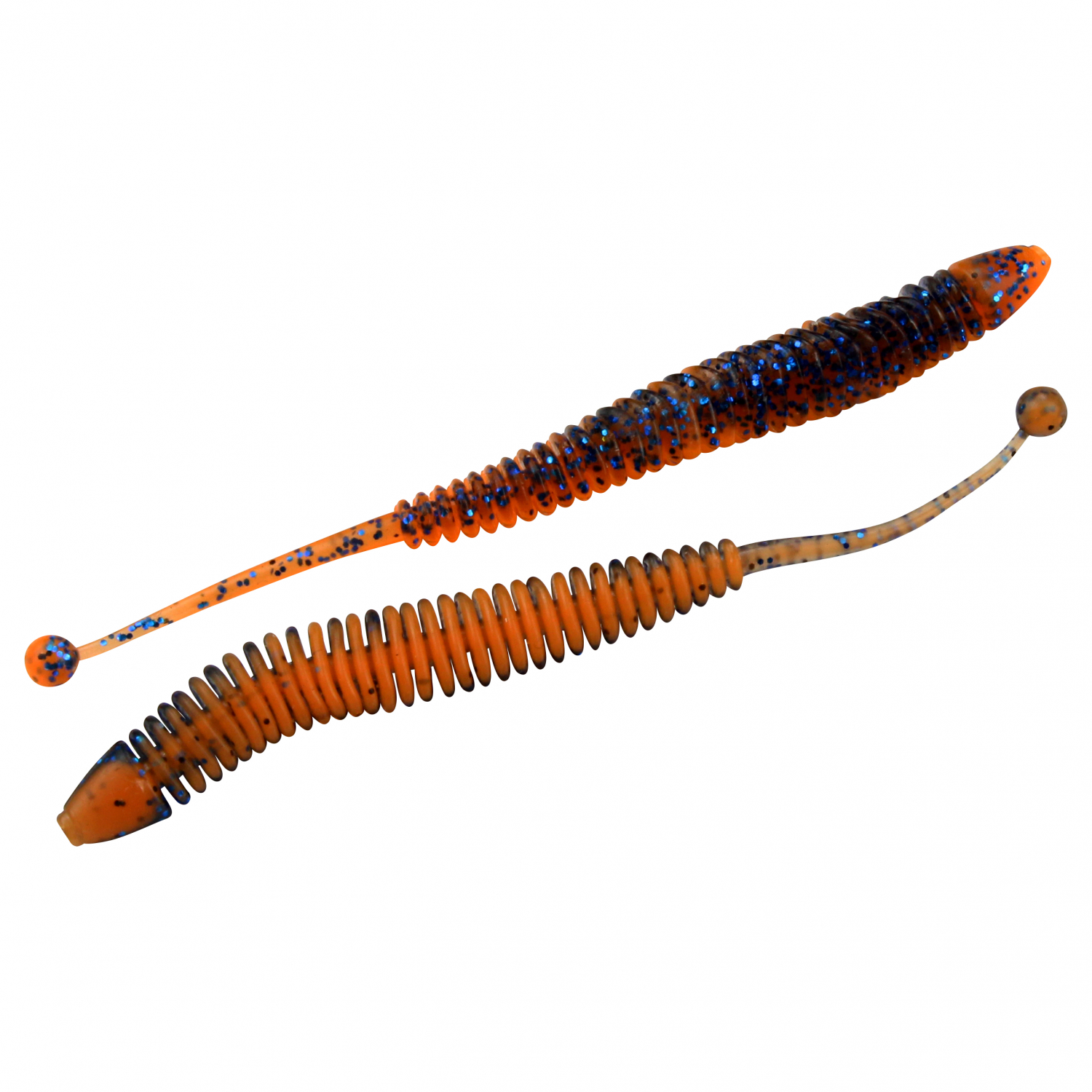 FTM Softbait Omura Baits Snake (Blau mit Glitter/Neon Orange UV)
