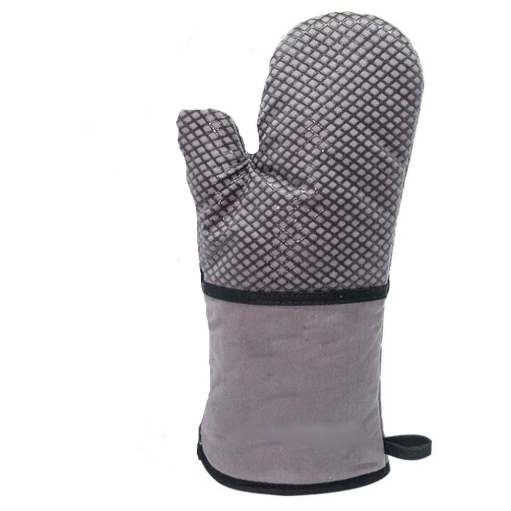 COUNJOYING Topfhandschuhe Ofenhandschuh Hitzebeständig Topfhandschuhe Handschuh Grau 1 Paar