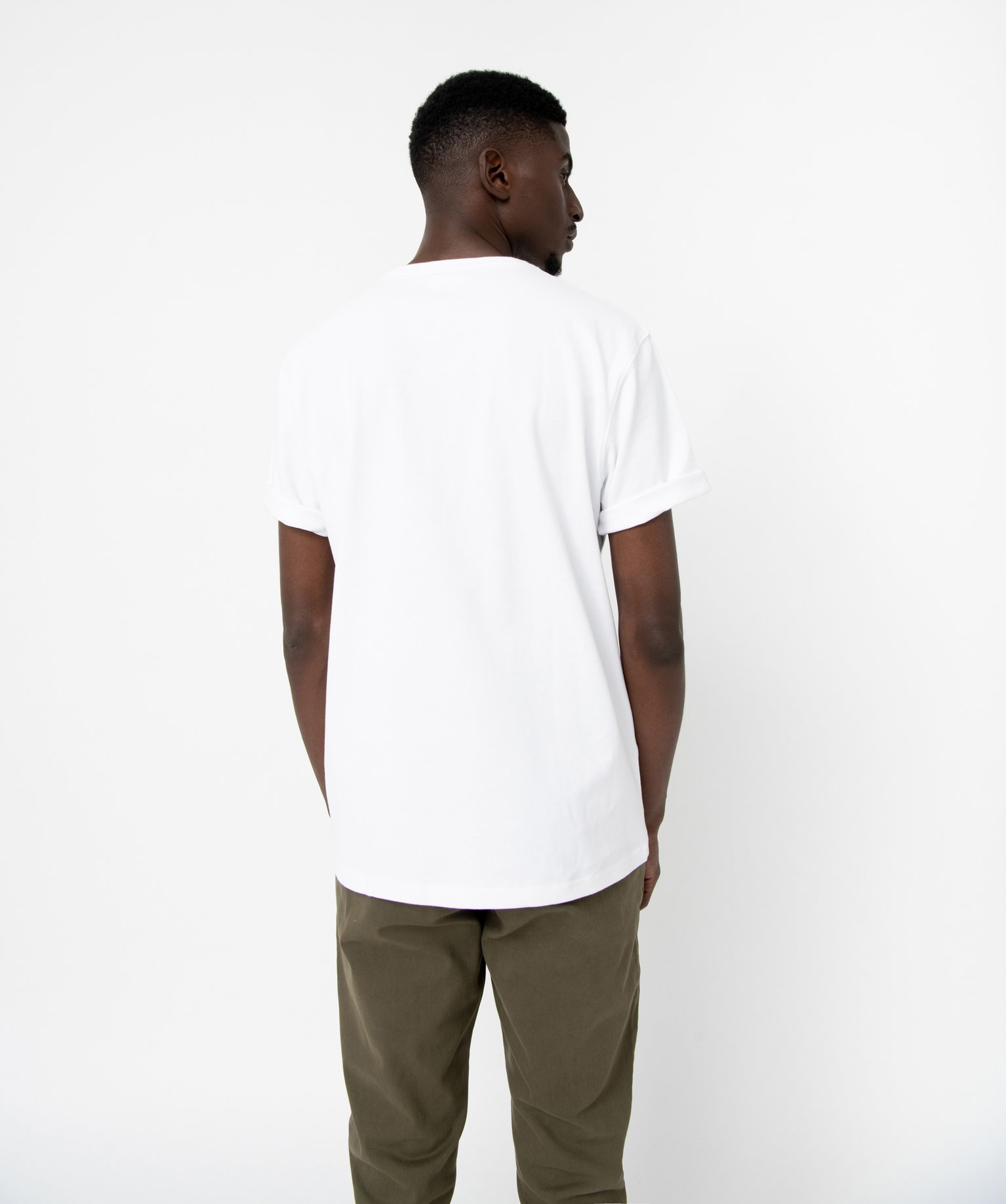 Tee-shirt à manches courtes avec poche poitrine homme blanc | GEMO