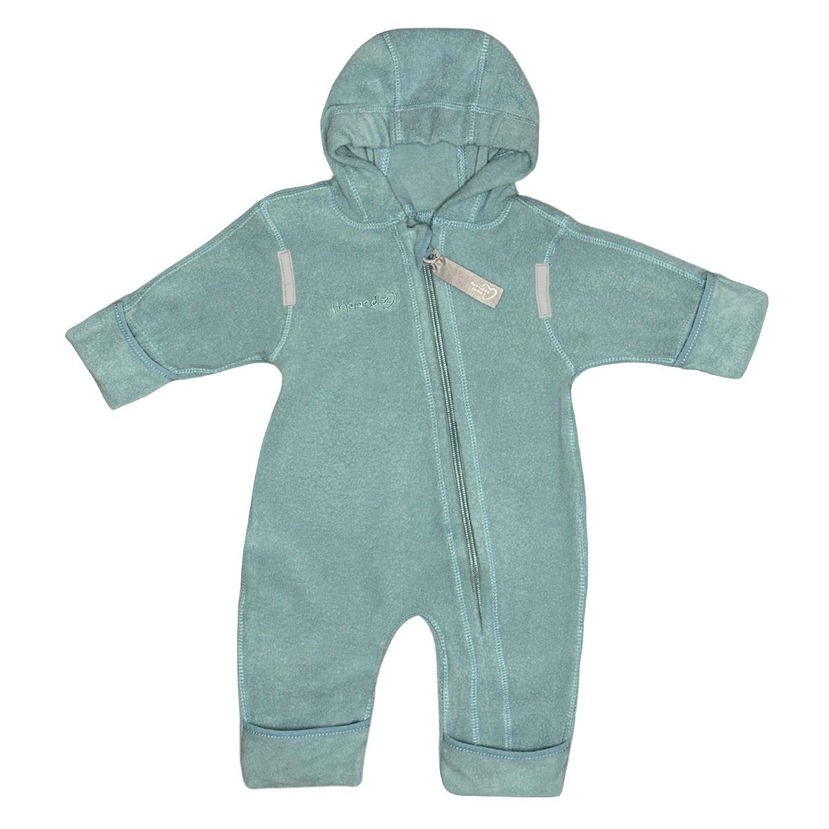 Hoppediz Fleeceoverall Bio-Baumwollfleece Overall mit Umschlagbündchen