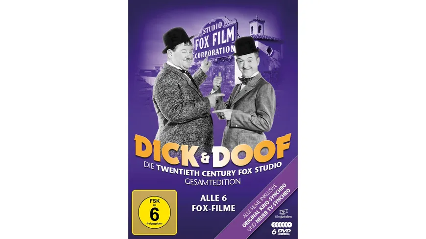 Dick und Doof - Die Fox-Studio-Gesamtedition (Alle 6 Fox-Filme) (Filmjuwelen) [6 DVDs]
