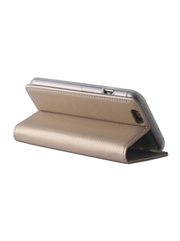 COFI 1453 Smart Magnet Case Handyhülle  Kartenfach und Magnetverschluss in Gold günstig kaufen S