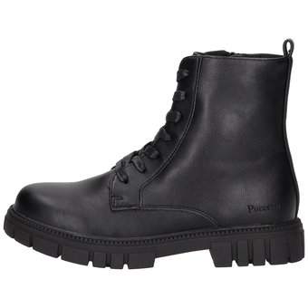 Puccetti Schnür Boots in schwarz