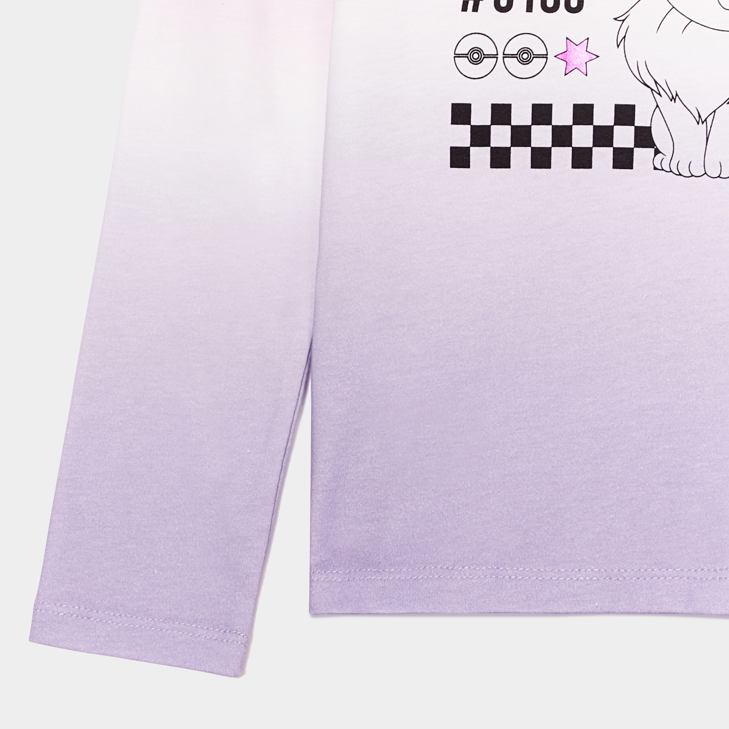 T-shirt manches longues Pokémon Évoli multicolore fille | La Halle