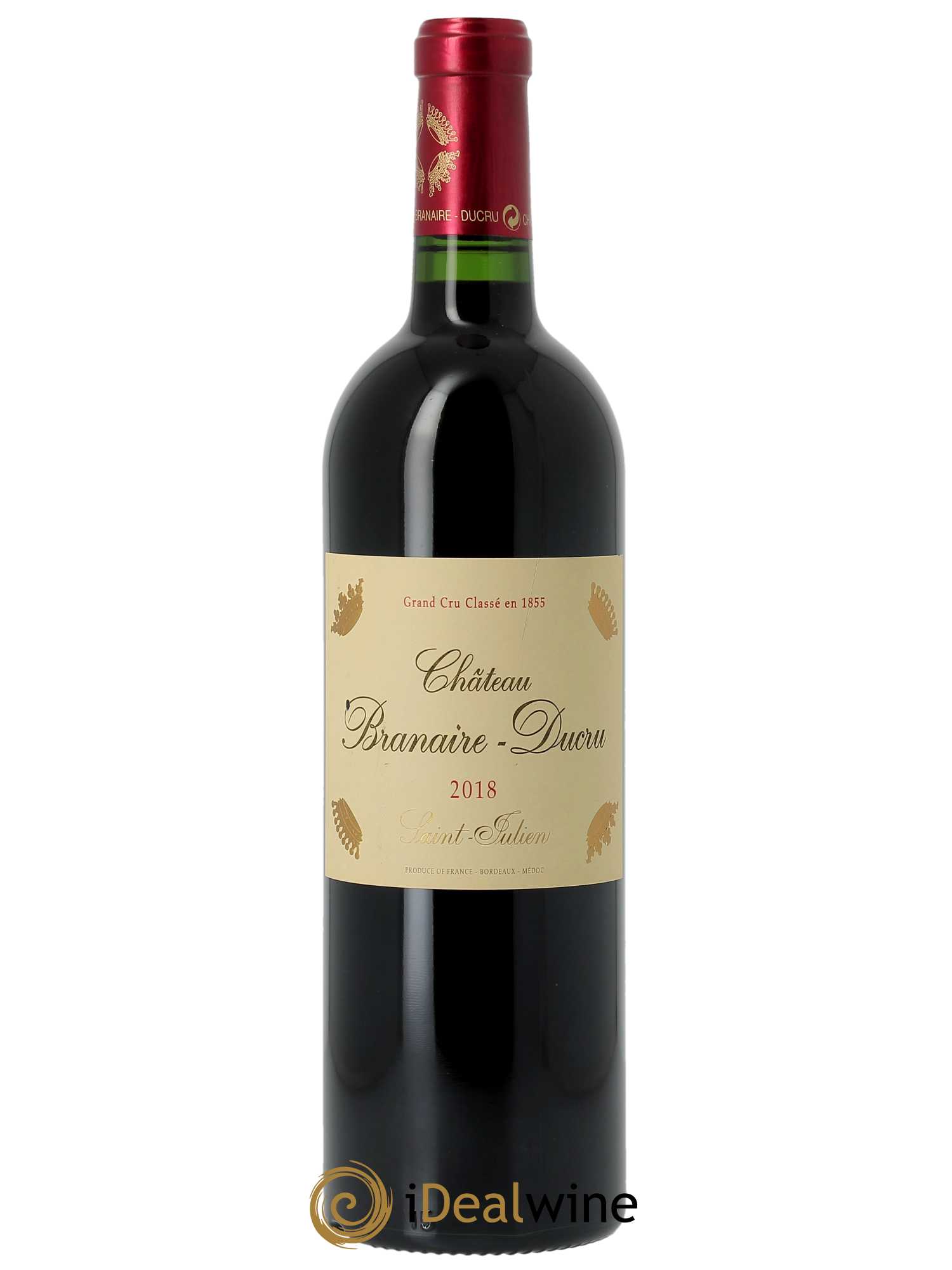 Château Branaire Ducru 4ème Grand Cru Classé (CBO à partir de 6 bts) 2018 - Lot de 1 Bouteille