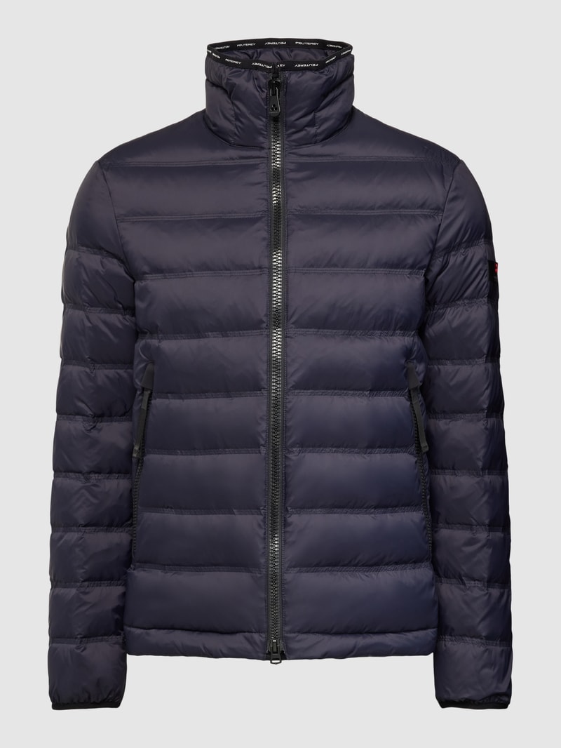 Steppjacke mit Stehkragen Modell 'PROSKE' in marineblau