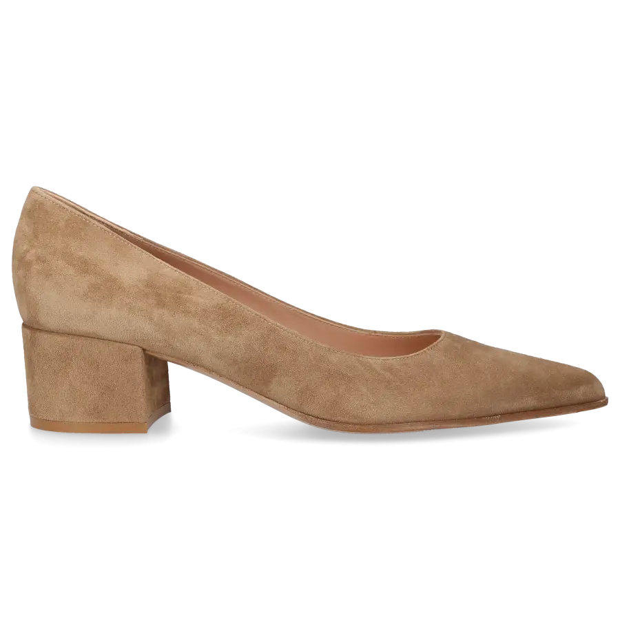 Gianvito Rossi - Pumps PIPER PUMP 45 Veloursleder - beige