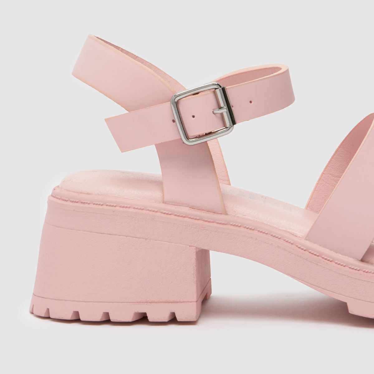 Schuh halványrózsaszín taffy sarkú lányos ifjúsági szandál