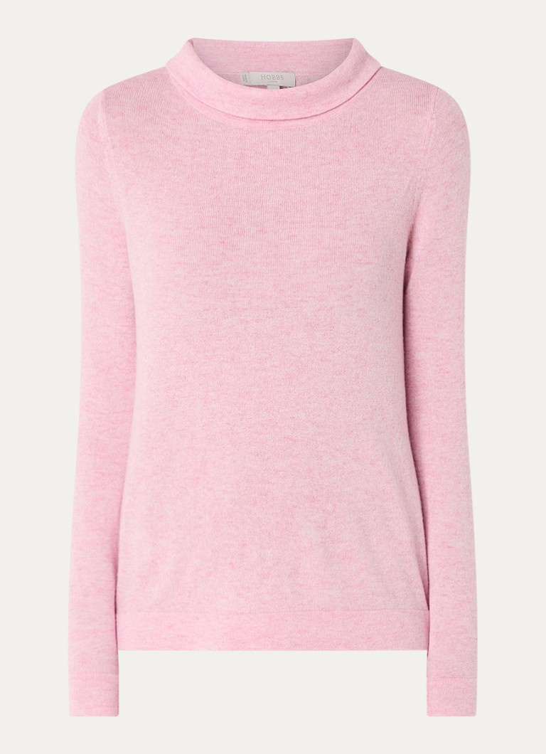 Hobbs Audrey Feinstrickpullover aus Kaschmirmischung mit Stehkragen