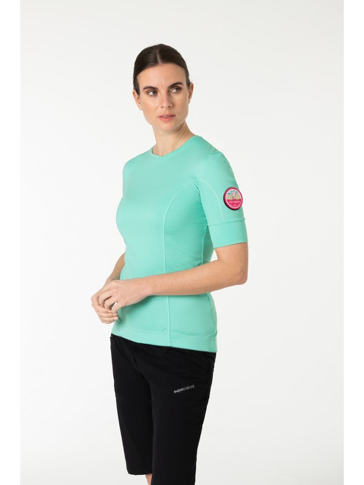 super.natural Merino Fahrradtrikot W GRAVA TEE in mintgrün günstig kaufen