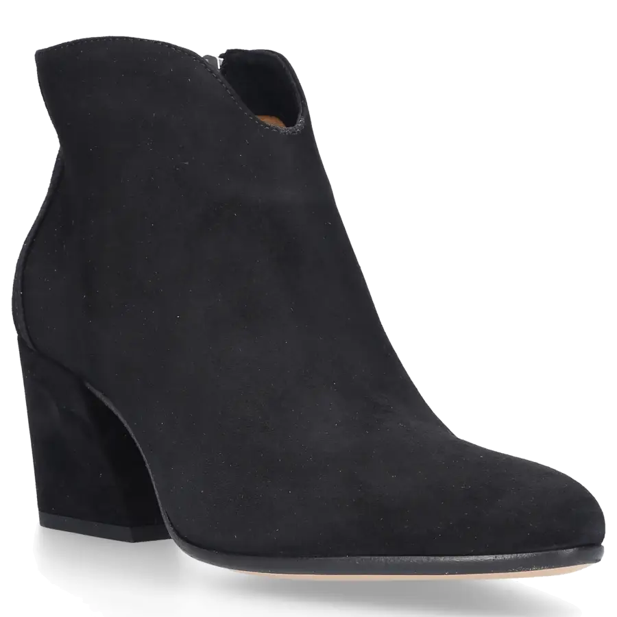 Pomme D`OR - Klassische Stiefeletten 6973 Veloursleder - schwarz