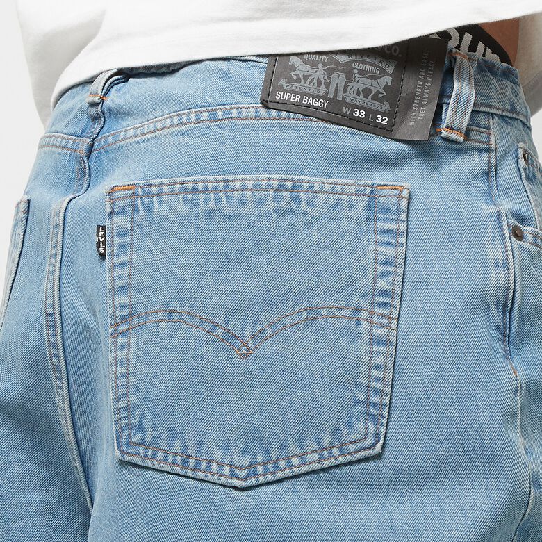 Levi's Skate Super Baggy Simple Rinse med indigo - flat finish