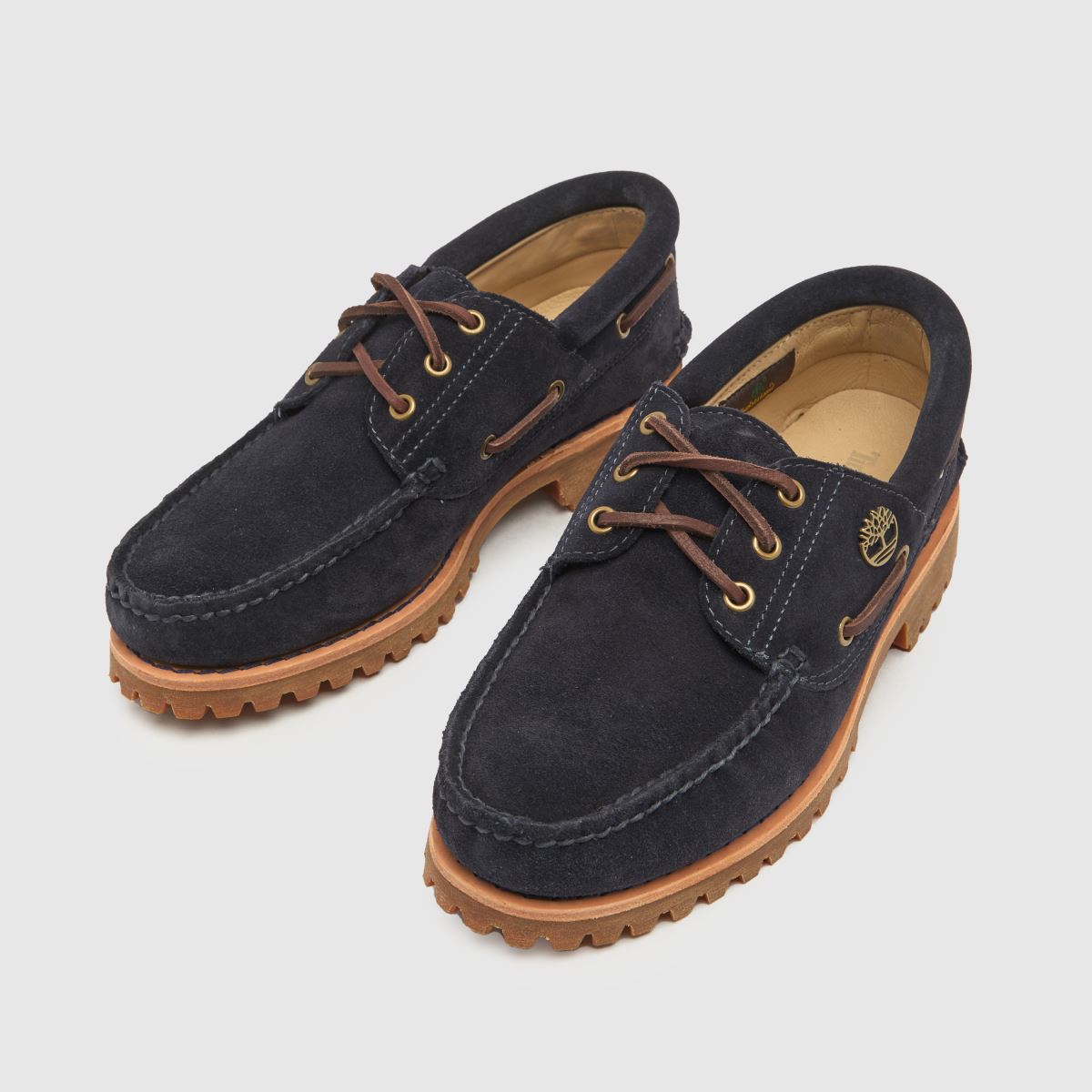 Timberland – Autentiska handsydda båtskor i marinblått
