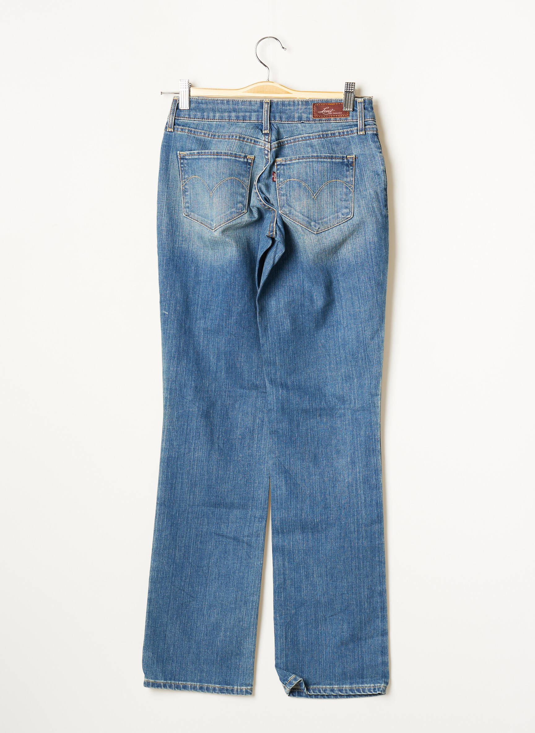 Levis Jeans Coupe Droite Femme couleur bleu