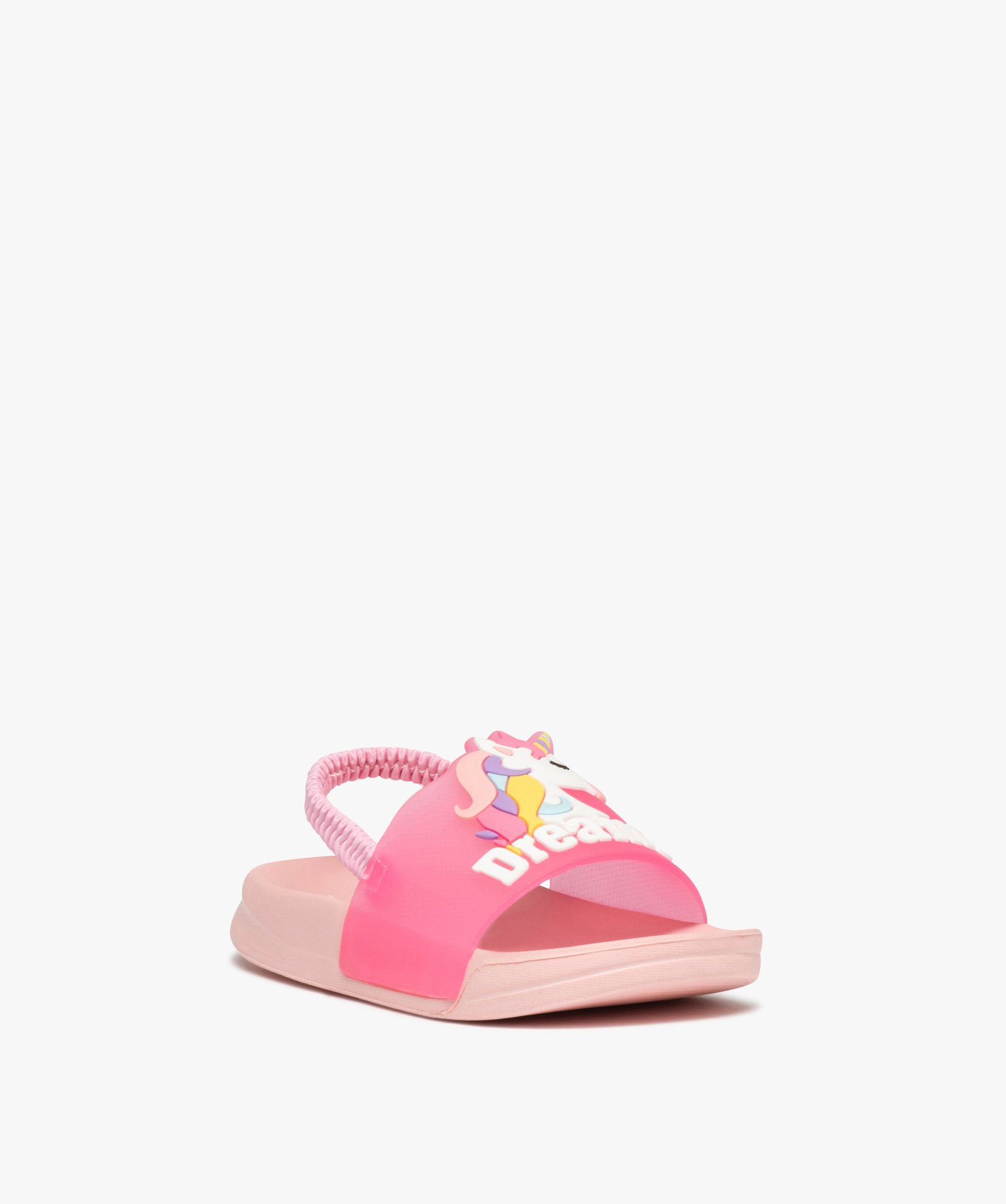 Mules de piscine licorne avec bride élastique - Beppi rose | GEMO