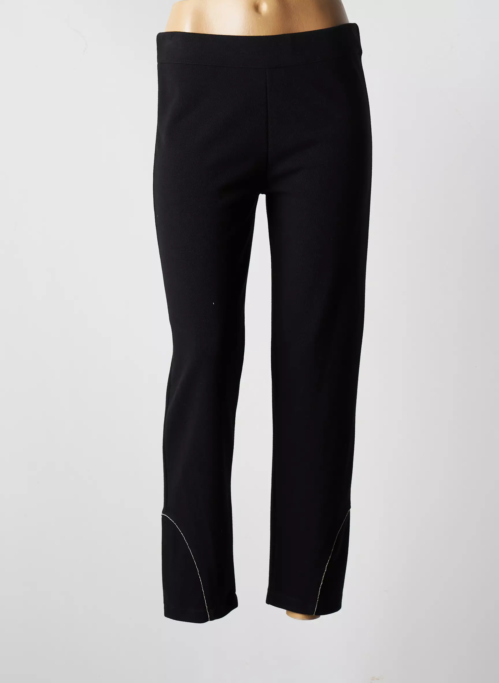 Franck Anna Pantalon7 8 Femme couleur noir
