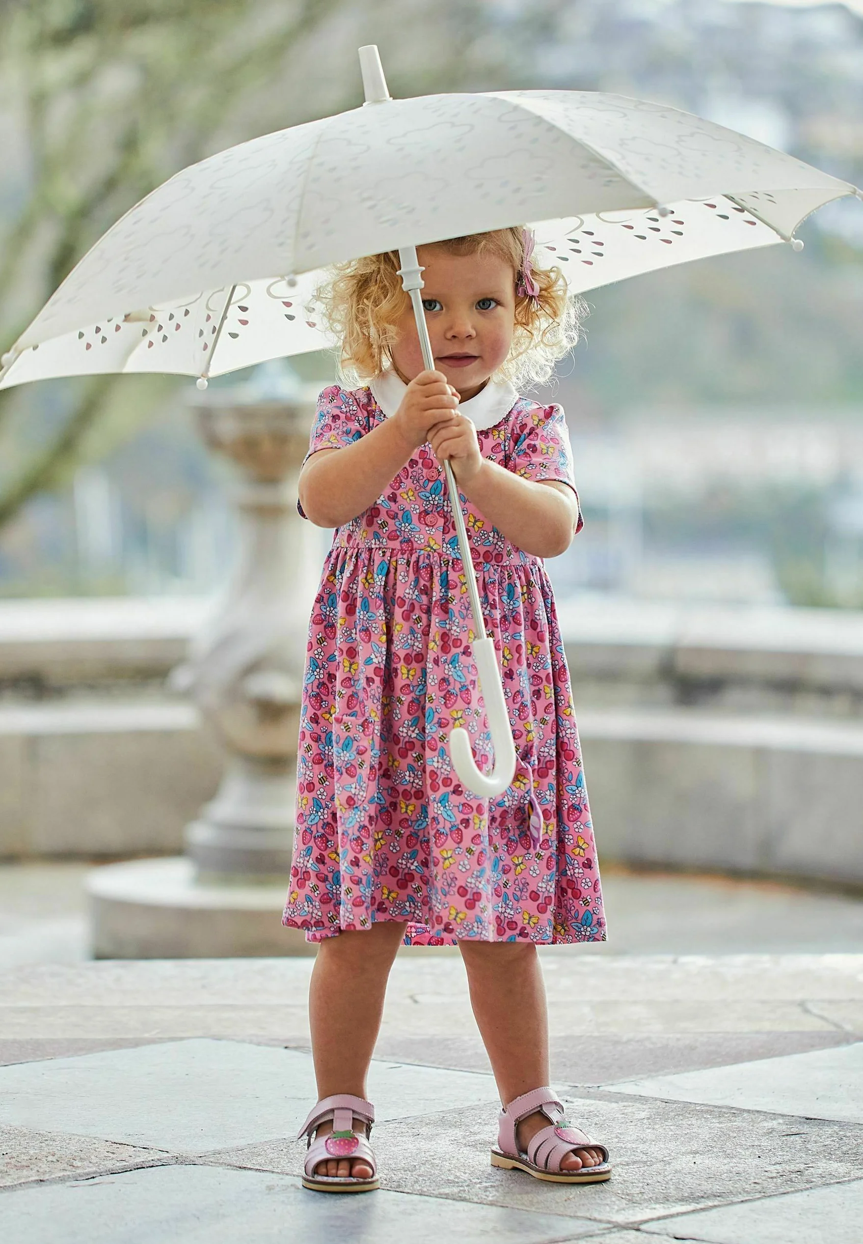 JoJo Maman Bébé GARDEN PETER PAN PET IN POCKET - REGULAR FIT - Vestido de jersey
