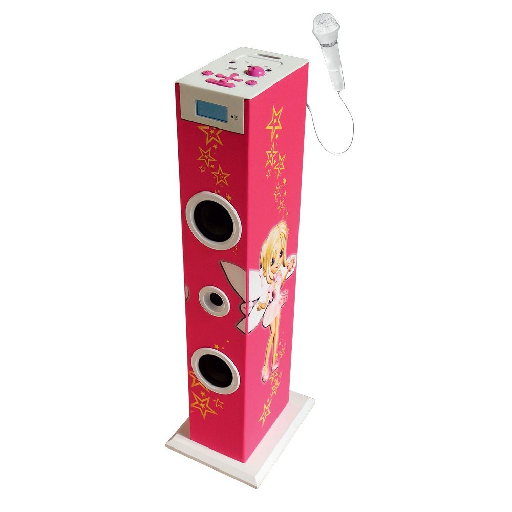 BigBen Stereoanlage (Turmlautsprecher Musikturm Feen Motiv USB Radio Sound Tower)