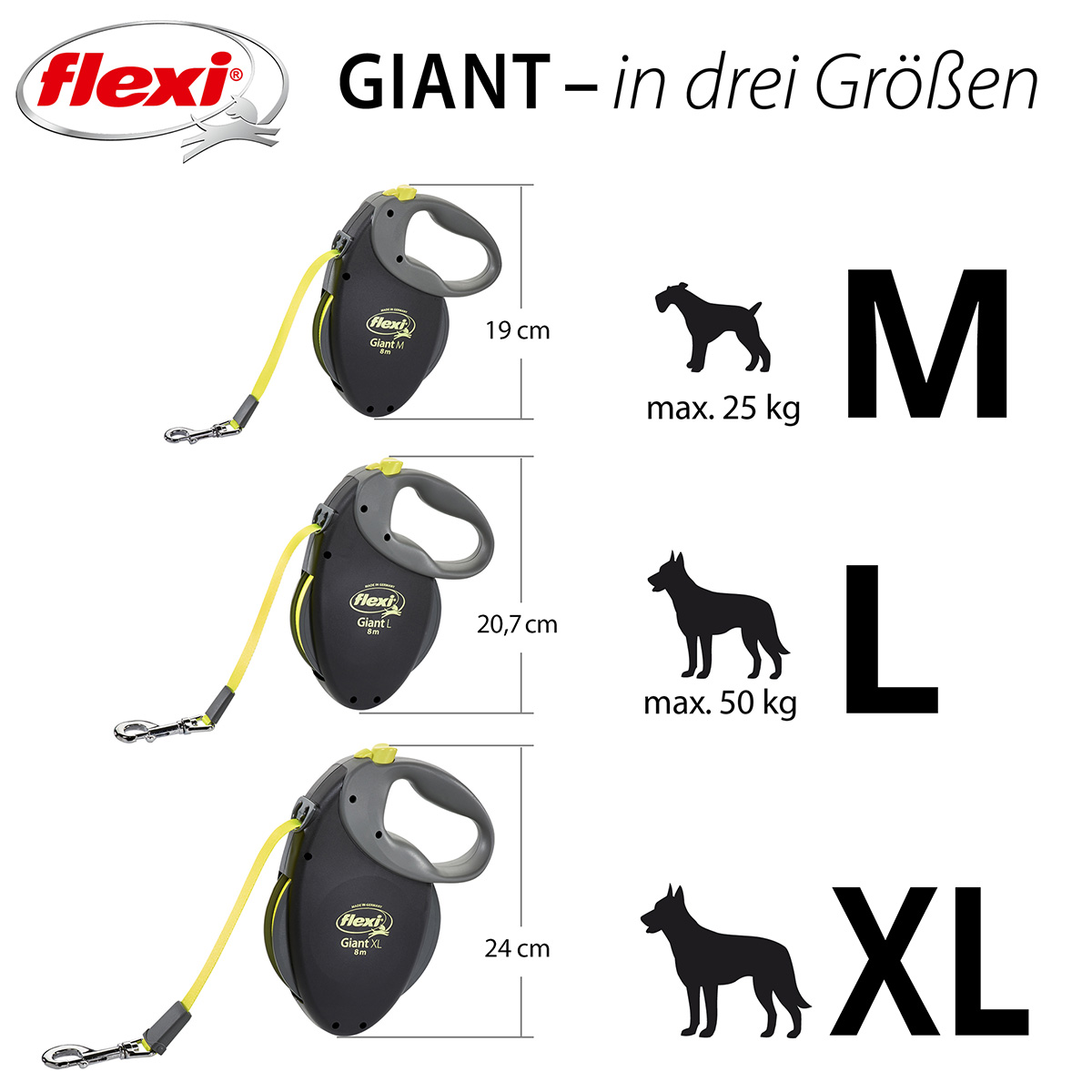 flexi Rollleine Giant Gurt 8 Meter günstig kaufen bei ZooRoyal
